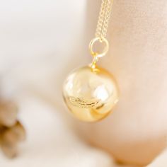 Bola de grossesse Caresse chaîne (or jaune 18 carats) - Pleine Lune