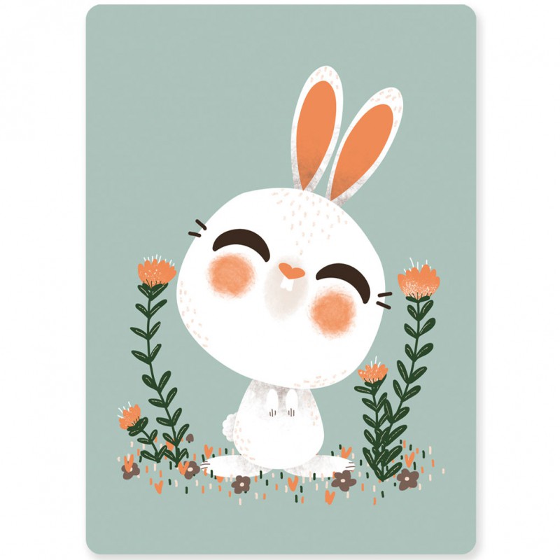 Carte A6 les Animignons le lapin Kanzilue