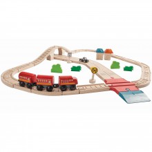 Circuit rails et routes   par Plan Toys