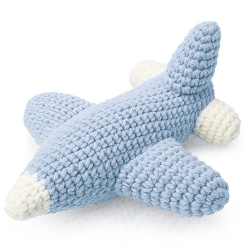 Peluche Avion bleu (19 cm) Just Dutch