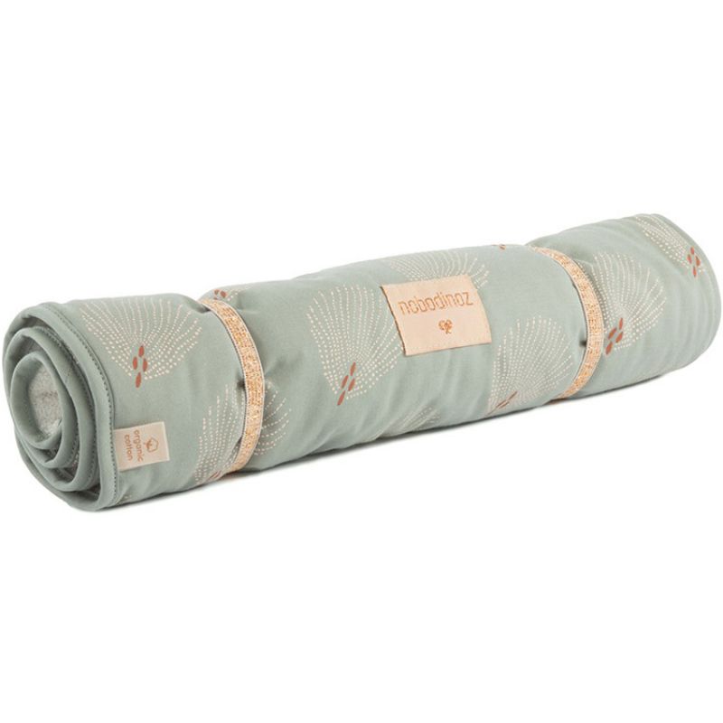 Tapis à langer Nomad White Gatsby Antique Green (35 x 60 cm) Nobodinoz