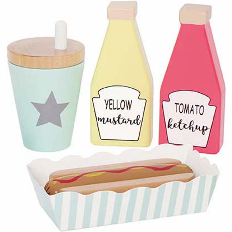Coffret repas hot dog en bois Jabadabado