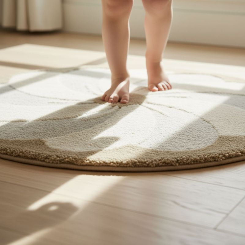 Tapis rond Elsa (120 cm) Nattiot Ambiance 2