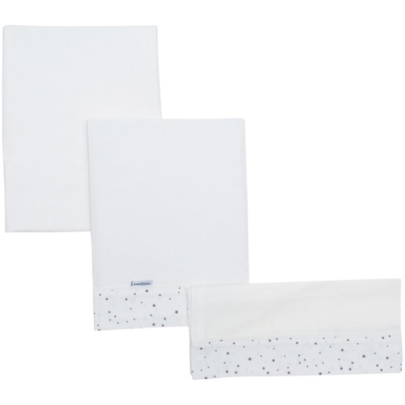 Parure pour couffin et nacelle Astra étoiles grises (80 x 120 cm) Cambrass