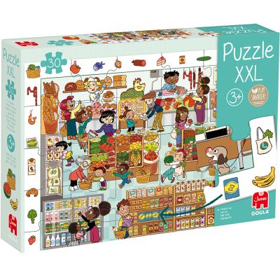 Puzzle XXL découvir le supermarché (30 pièces)  par Goula