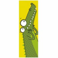 Tableau tête de crocodile (20 x 60 cm)  par Série-Golo