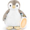 Peluche veilleuse bruit blanc ou musicale Phoebe le pingouin - ZAZU