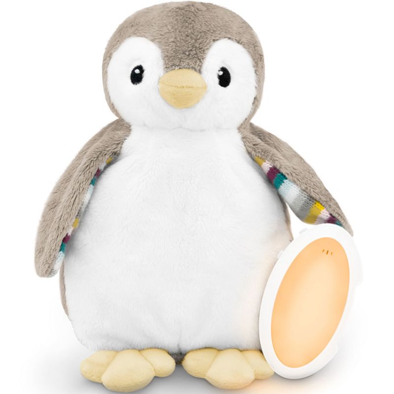 Peluche veilleuse bruit blanc ou musicale Phoebe le pingouin ZAZU Produit 1 grande taille