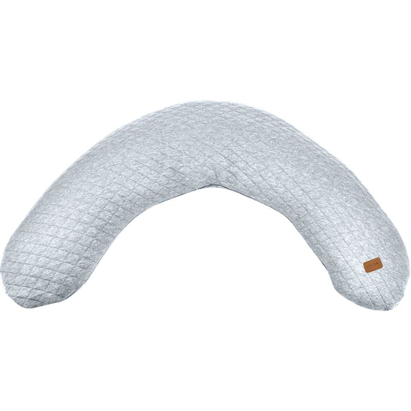 Coussin de grossesse Big Flopsy Fleur de coton gris chiné Béaba