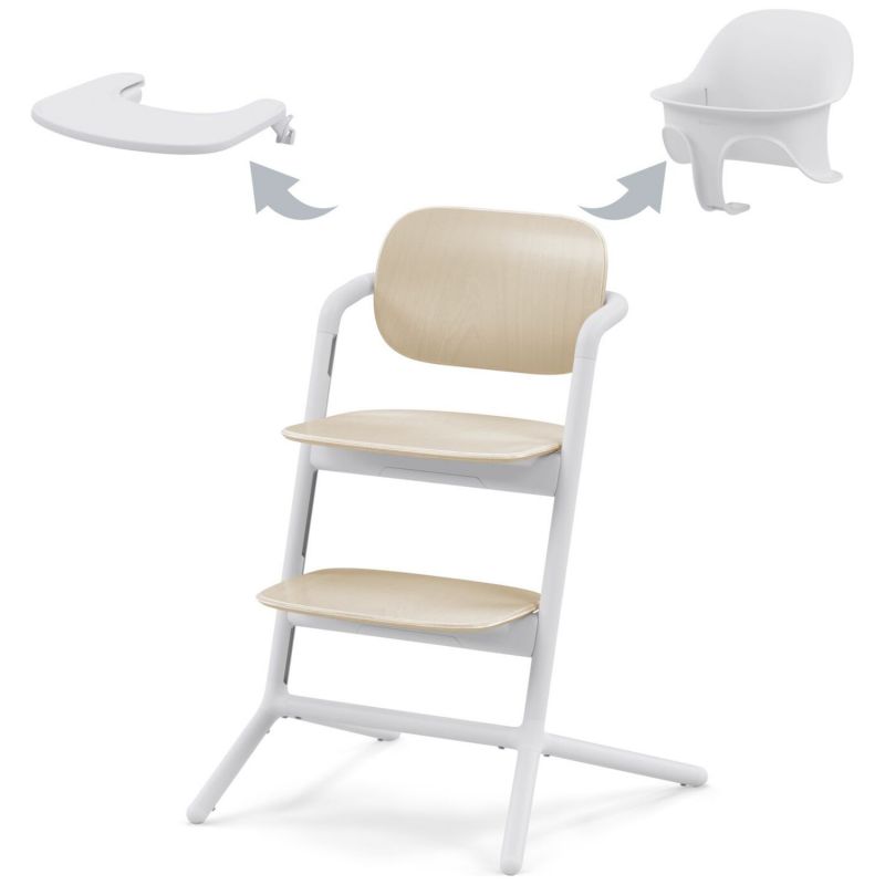 Chaise haute évolutive 3 in 1 Lemo 2 Sand White Cybex Produit 1