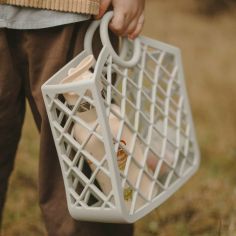 Panier de plage en silicone Bleu Perle