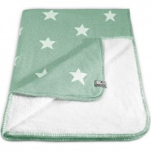 Couverture Star Soft vert menthe et blanc (100 x 130 cm)  par Baby's Only