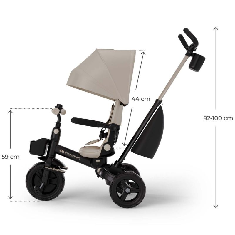 Tricycle évolutif Aveo 2 Plus Beige Kinderkraft Produit 8