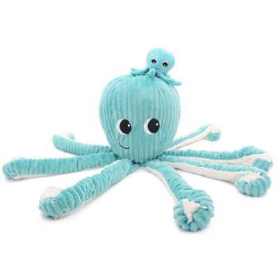 Peluche Filou maman et bébé Les Ptipotos Aqua (50 cm) Les Déglingos