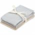 Lot de 4 gants de toilette en coton bio Classic Stripes Blue/Praline - Cam Cam Copenhagen