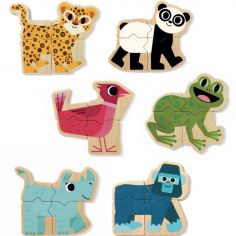 Puzzle magnétique Mixanimo (24 pièces)