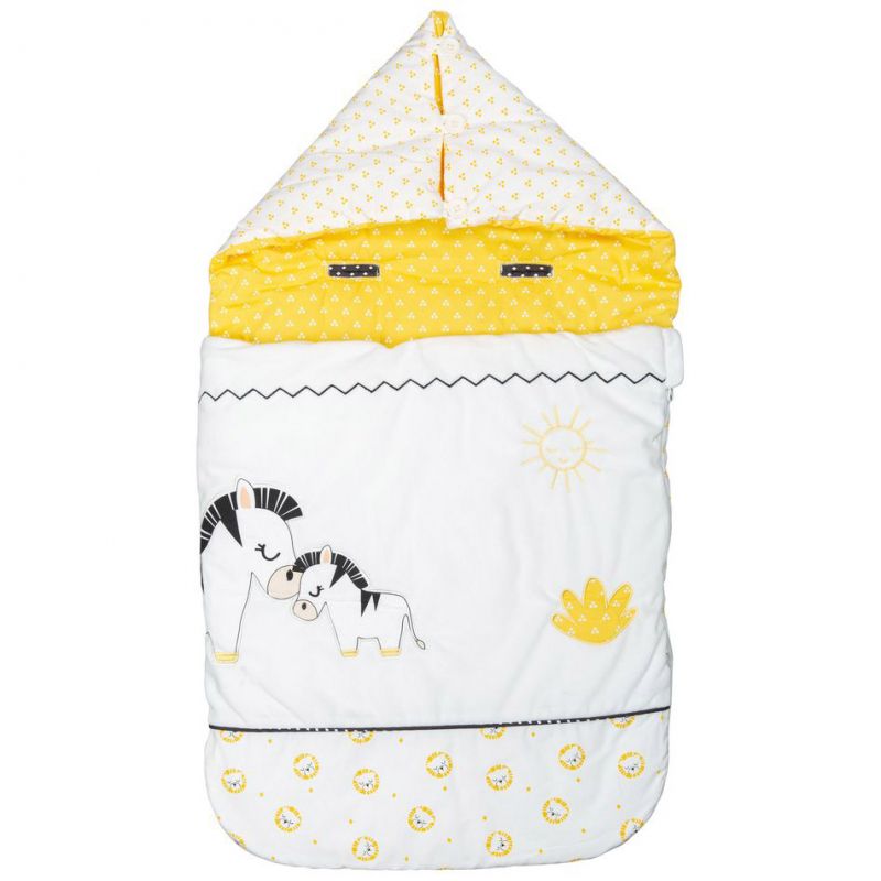 Nid d'ange passe sangle Pluche et Pompon (80 cm) Sauthon