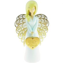 Statuette ange Le bonheur se cultive (15,5 cm)  par You Are An Angel