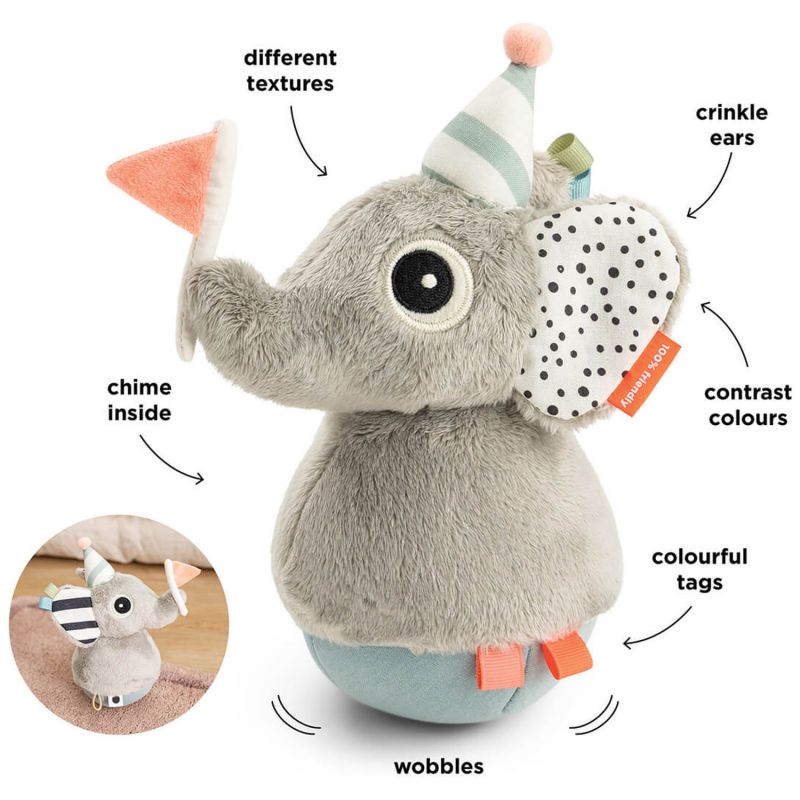 Jouet culbuto Elphee Multicolore Done by Deer Produit 6