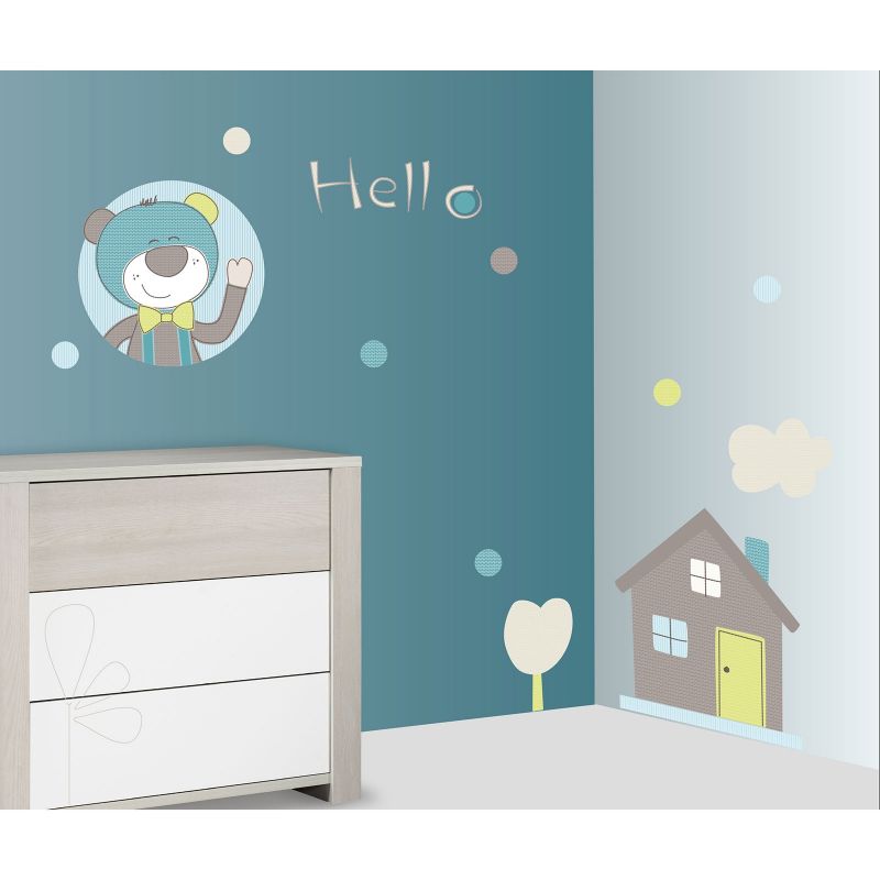 Stickers Hello ours Paddy (60 x 80 cm) Sauthon