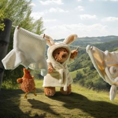 Peluche Cécile le poulet (23 cm)