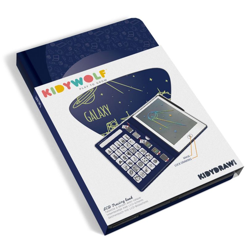 Tablette à dessin KIDYDRAW-MINI Galaxie bleue KIDYWOLF Produit 4