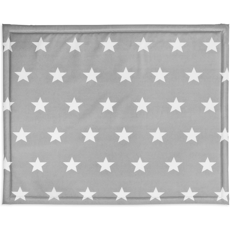 Tapis de parc plastifié Little star étoile gris (75 x 95 cm) Jollein