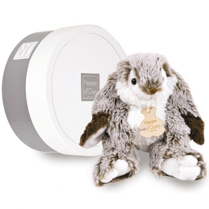 Coffret peluche Lapin Marius (20 cm) Histoire d'Ours