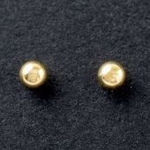 Boucles d'oreilles boule 3 mm (or jaune 750°)