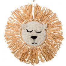 Décoration murale tête de lion Safari Graou (48 cm)  par Arty Fêtes Factory