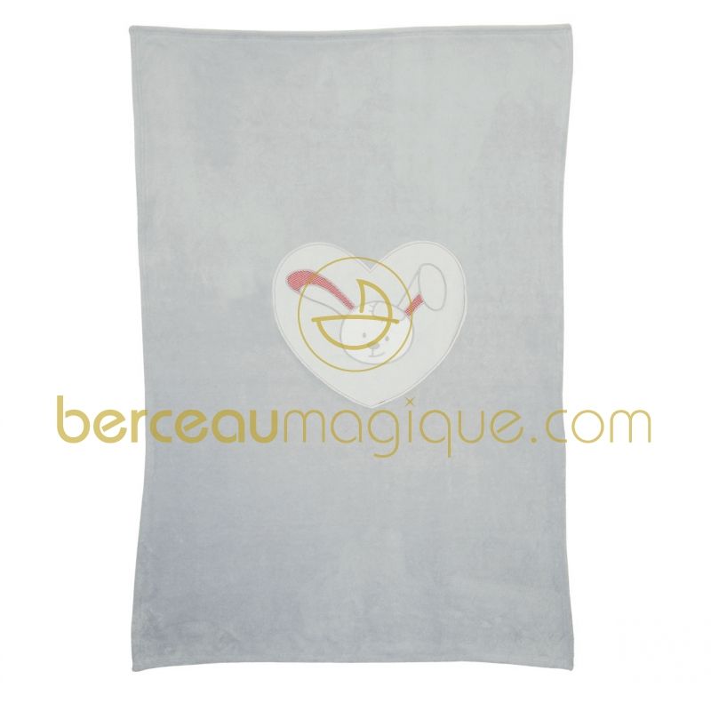 Plaid Lapin Fragile (105 x 146 cm) Candide