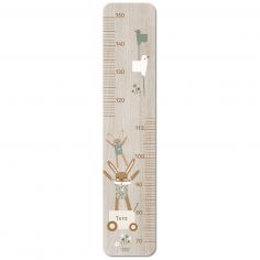 Toise en bois Lapin doudou sauge - Charlie et Suzie