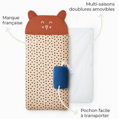 Sac de couchage Léopard (7-10 ans) Les petites billes