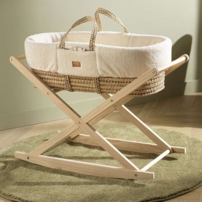 Support pour couffin en bois naturel