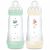 Variation Menthe, coton du produit Lot de 2 biberons Easy Start anti-colique Menthe Tétine débit 3 (320ml) de la marque MAM