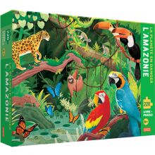 Puzzle et livre La Planète en danger L'Amazonie (220 pièces)  par Sassi Junior