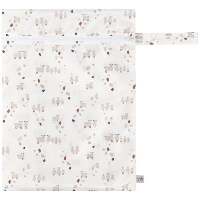 Lot de 2 sacs étanches pour vêtements mouillés Tiny Farmer pois et mouton