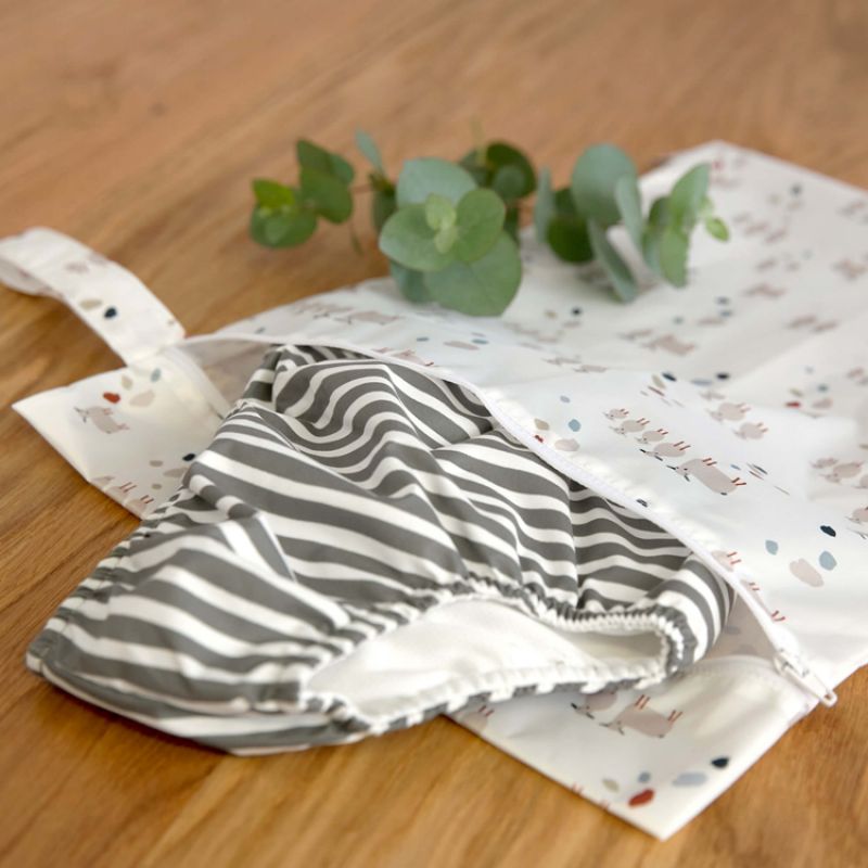 Lot de 2 sacs étanches pour vêtements mouillés Tiny Farmer pois et mouton Lässig Ambiance 6