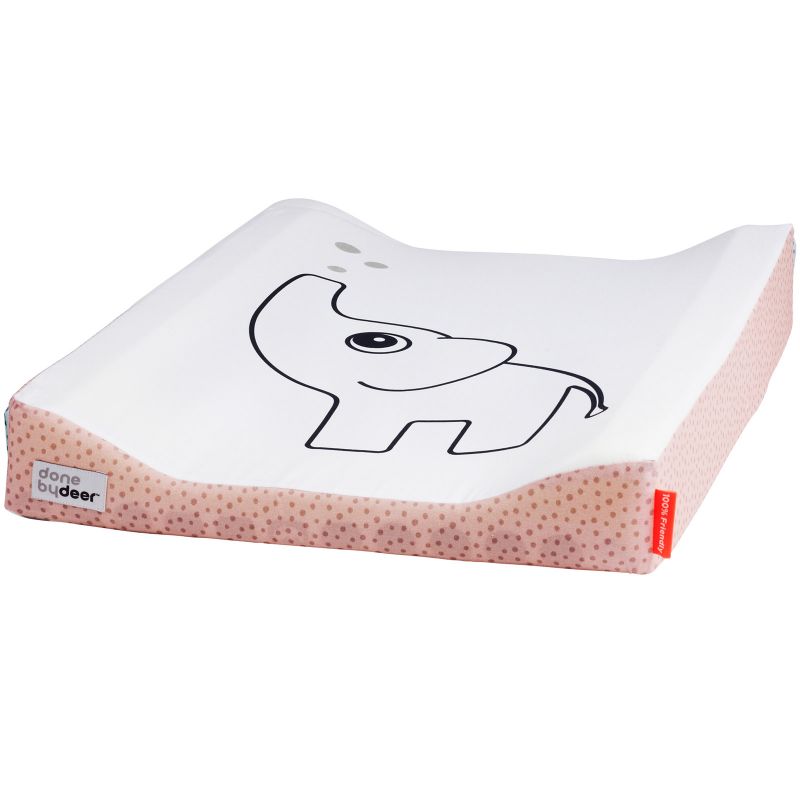 Matelas à langer Dots éléphant rose (50 x 65 cm) Done by Deer