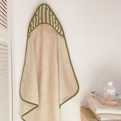 Cape de bain Tea Stripe & Love (80 x 80 cm) (Milinane) - Image 3