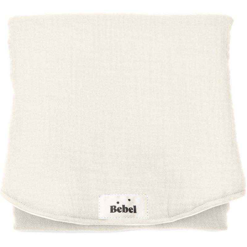 Tapis à langer effet lin crème BEBEL Produit 1