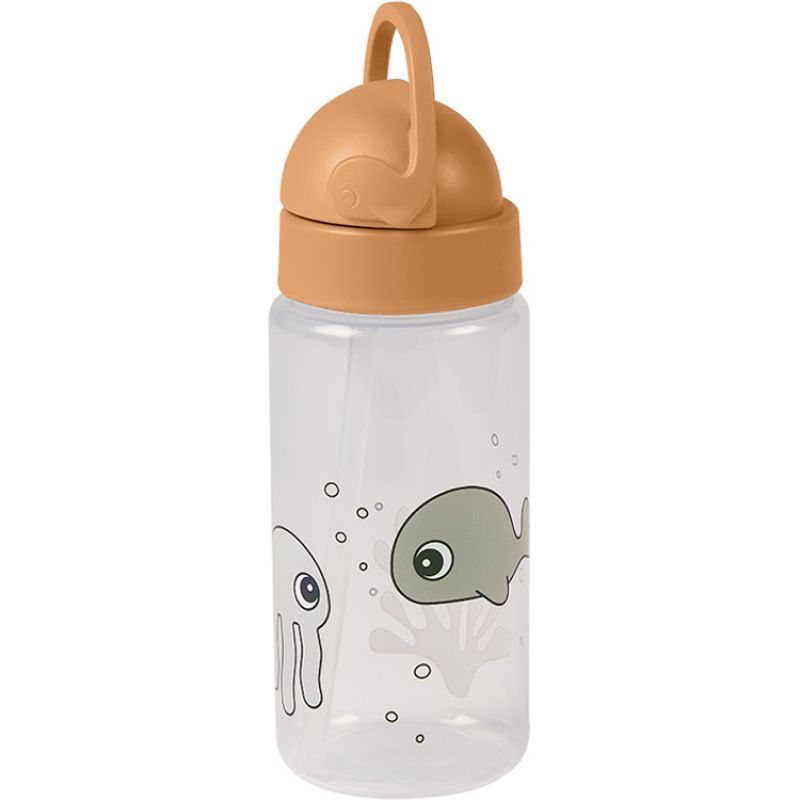 Gourde à paille Sea Friends moutarde (350 ml) Done by Deer