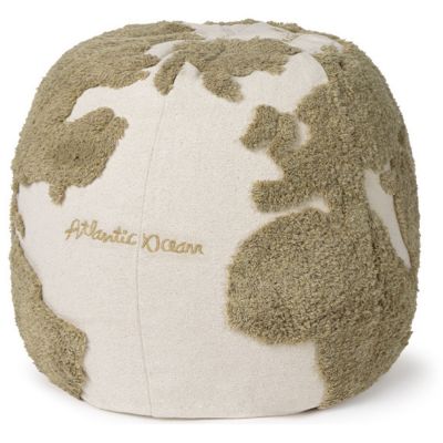 Pouf Carte du Monde Rugcycled Lorena Canals