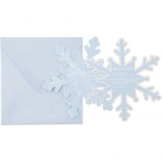 Lot de 8 invitations et enveloppes Flocons - Arty Fêtes Factory