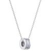 Collier Prénom Unity Cristal personnalisable (argent 925) - Merci Maman