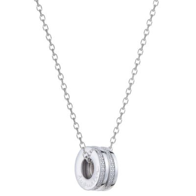 Collier Prénom Unity Cristal personnalisable (argent 925)  par Merci Maman