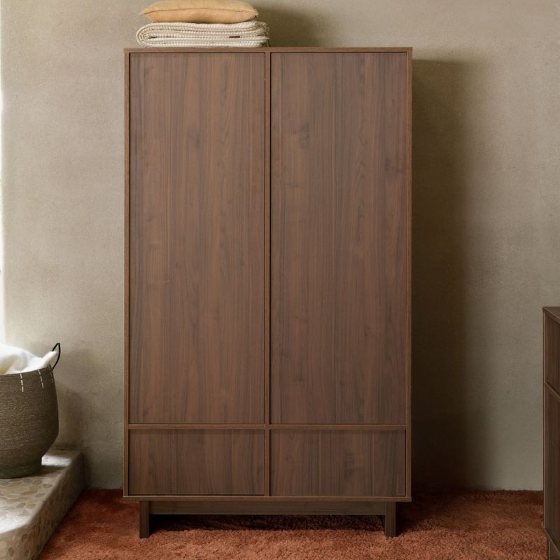 Armoire 2 portes Kyo Walnut Quax Ambiance 2