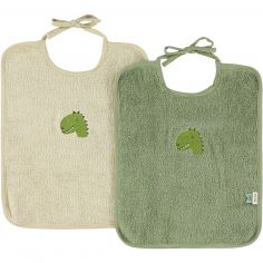 Lot de 2 bavoirs XL Dino - Trixie