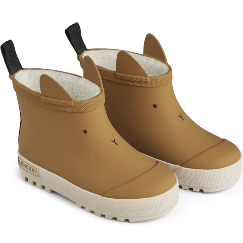 Bottes de pluie fourrées Jesse Golden caramel-Sandy mix (pointure 23) Liewood