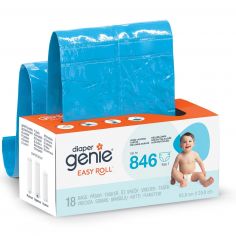 Recharges Easy Roll pour poubelle à couches Platinium - Diaper Genie